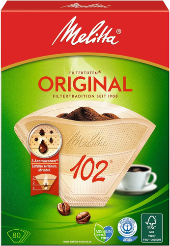 Filtry papierowe MELITTA 1 x 2,  80 szt.