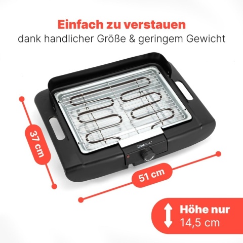 Grill elektryczny stołowy CLATRONIC BQ 3507