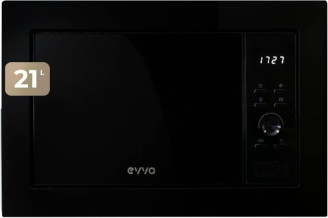 Kuchenka mikrofalowa do zabudowy EVVO Mi30Black