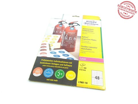 Etykietki Inspekcyjne AVERY