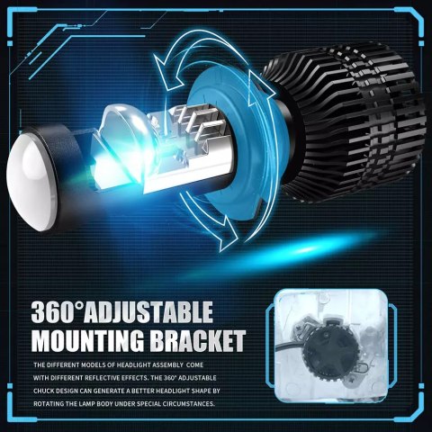 Żarówki LED AILEO 70W 25000LM CANBUS